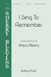 I Sing to Remember SATB choral sheet music cover